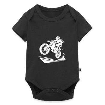 Jumping Motorsport Enduro Off-Road Machine - Baby Premium short-sleeve bodysuit - black - Front