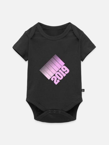 2019 - Baby Premium Kurzarmbody - Schwarz