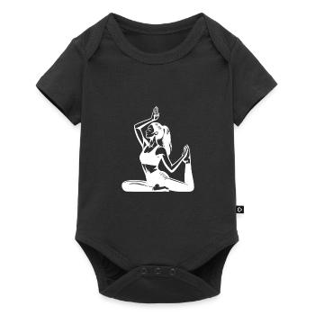 Yoga Woman at Recharge Your Batteries Find Balance - Baby Premium short-sleeve bodysuit - black - Front