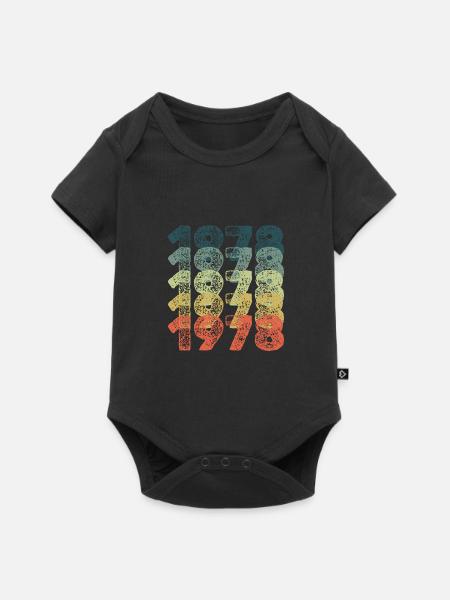 Birthday 1978 - Baby Premium Kurzarmbody - Schwarz