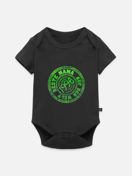 geboren 1996 - Baby Premium Kurzarmbody - Schwarz