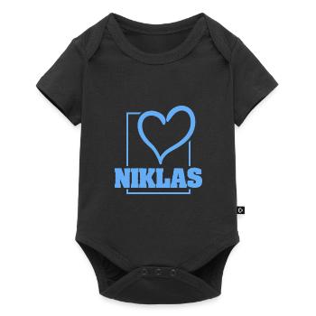 Niklas as Bachelor - Baby Premium short-sleeve bodysuit - black - Front