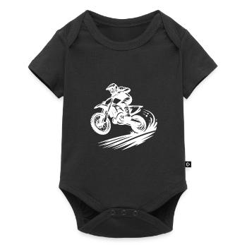 Hobby Motorsport Enduro Off-Road Machine - Baby Premium short-sleeve bodysuit - black - Front