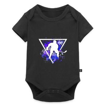 ice Hockey - Baby Premium short-sleeve bodysuit - black - Front
