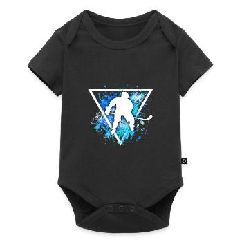 hockey - Baby Premium short-sleeve bodysuit - black - Front