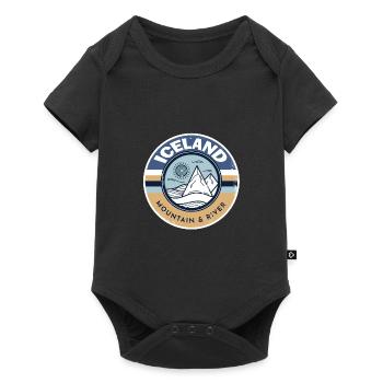 Islande - Body à manches courtes Premium Bébé - noir - Devant