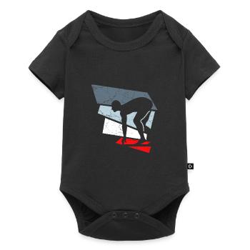 nageurs nageurs - Body à manches courtes Premium Bébé - noir - Devant