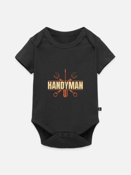 Heimwerker - Baby Premium Kurzarmbody - Schwarz