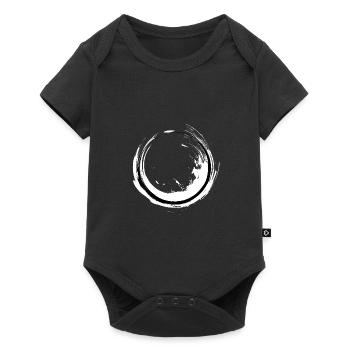 Zen Buddhism art circle Buddhism gift - Baby Premium short-sleeve bodysuit - black - Front