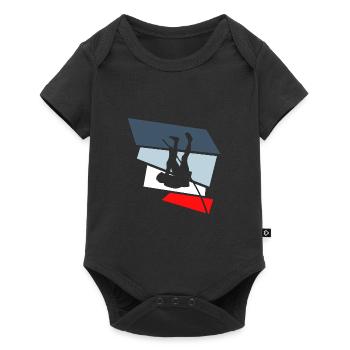pole vault - Baby Premium short-sleeve bodysuit - black - Front