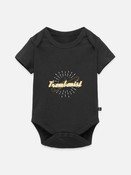 trombone - Body à manches courtes Premium Bébé - noir