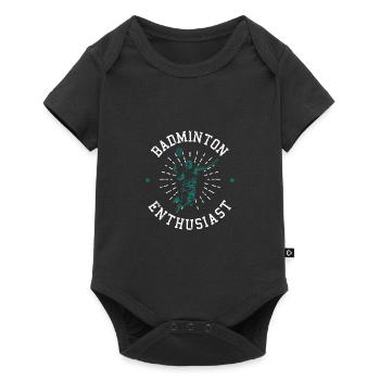 badminton - Baby Premium short-sleeve bodysuit - black - Front