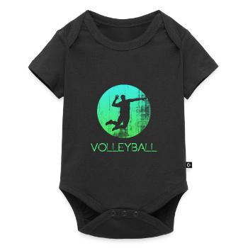volleyball - Baby Premium short-sleeve bodysuit - black - Front