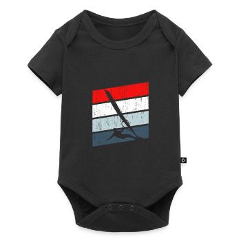 Windsurfing surfing lovers - Baby Premium short-sleeve bodysuit - black - Front