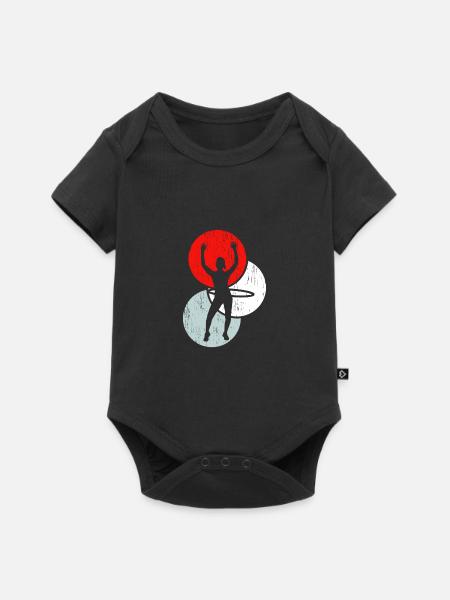 Hula-Hoop - Baby Premium Kurzarmbody - Schwarz