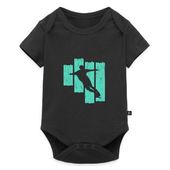 Longboard - Baby Premium Kurzarmbody - Schwarz - Vorne