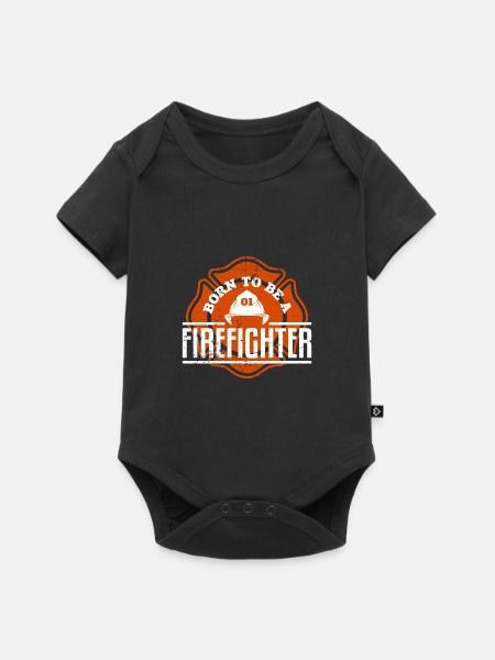 Bombero bombero - Baby Premium kortärmad bodysuit - svart