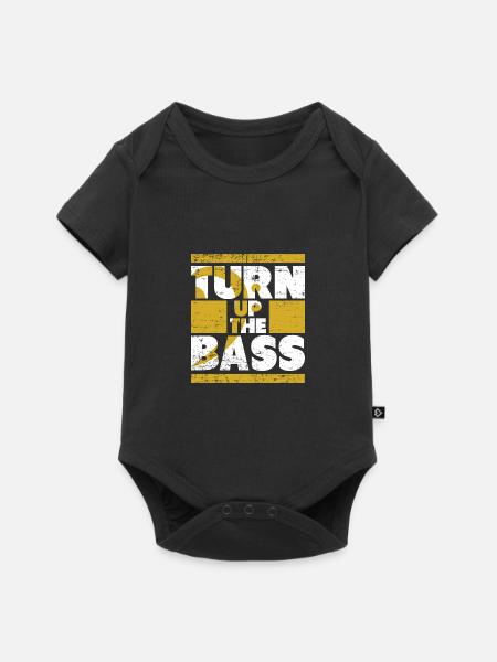 Musik Bass - Baby Premium Kurzarmbody - Schwarz