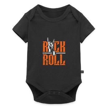 Rock'n'Roll - Body à manches courtes Premium Bébé - noir - Devant