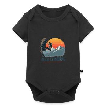 L’escalade - parce que la gravité n’est qu’une suggestion - Body à manches courtes Premium Bébé - noir - Devant