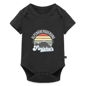 Alpenüberquerung Finisher - Baby Premium Kurzarmbody - Schwarz - Vorne