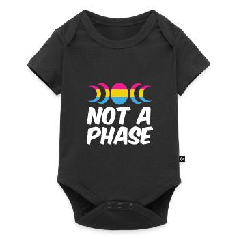 Not A Phase Gay Bisexual Pride Rainbow Lgbtq Diver - Baby Premium Kurzarmbody - Schwarz - Vorne
