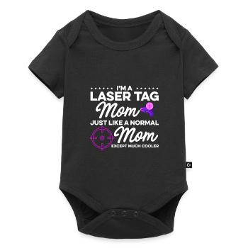 Im A Laser Tag Mom Just Like A Normal Mom Except M - Baby Premium Kurzarmbody - Schwarz - Vorne