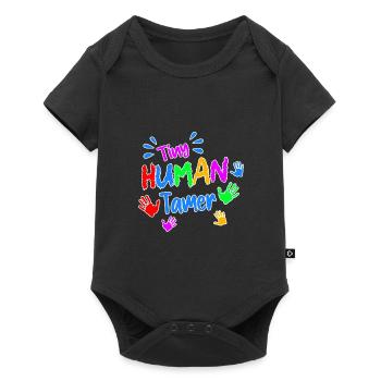 Tiny Human Security Daycare Provider Babysitting D - Baby Premium Kurzarmbody - Schwarz - Vorne