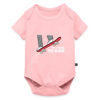 Skateboard Jump Saying Kids - Baby Premium short-sleeve bodysuit - rose - Front