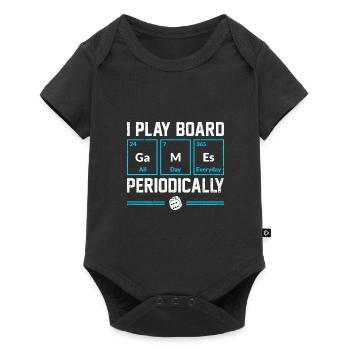 I Play Board Games Periodically Dice Cards Game Ni - Baby Premium Kurzarmbody - Schwarz - Vorne
