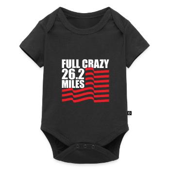 26.2 Meilen Marathon - Marathonläufer - Baby Premium Kurzarmbody - Schwarz - Vorne