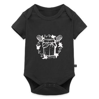 Bee Beekeeper Nature Conservation Honey - Sustainability - Baby Premium short-sleeve bodysuit - black - Front