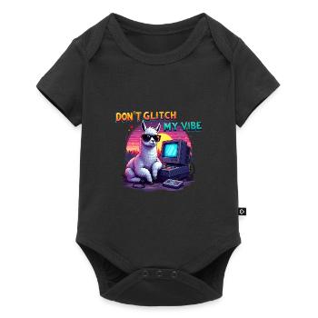 Don’t Glitch my Vibe - Alpaga Retro Gaming - Body à manches courtes Premium Bébé - noir - Devant