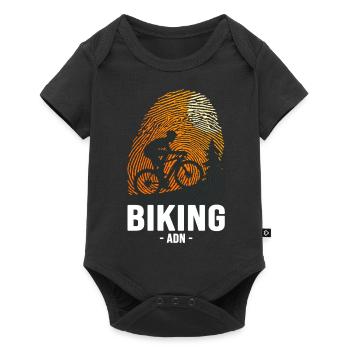 biking ADN vélo velo vélos velos - Body à manches courtes Premium Bébé - noir - Devant