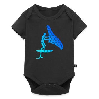 hydroptère foilwing wingsurf Femmes Hommes wingsurfe - Body à manches courtes Premium Bébé - noir - Devant