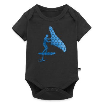 hydrofoil wingsurf foilwing Men Women wingsurfe - Baby Premium short-sleeve bodysuit - black - Front