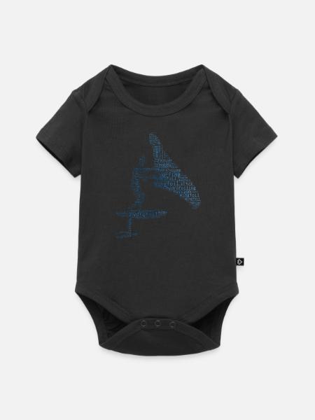 hommes wingfoil wingsurfen hydrofoil folwing - Body à manches courtes Premium Bébé - noir