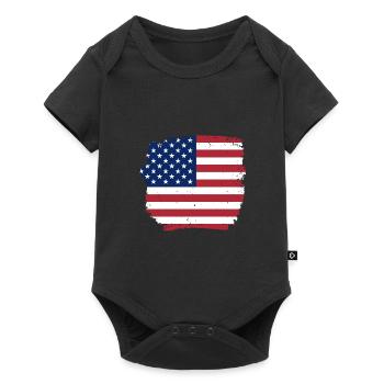 États-Unis Amérique - Body à manches courtes Premium Bébé - noir - Devant