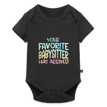 Your Favorite Babysitter Has Arrived Daycare Provi - Baby Premium Kurzarmbody - Schwarz - Vorne