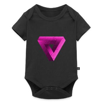 GOA OM PSY TRANCE ILLUSION GAMER NERD GEEK - Body à manches courtes Premium Bébé - noir - Devant