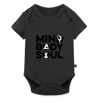 Mind Body Soul Meditate Spirituality Relaxation Me - Baby Premium Kurzarmbody - Schwarz - Vorne