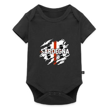 Sardaigne Camping - Body à manches courtes Premium Bébé - noir - Devant