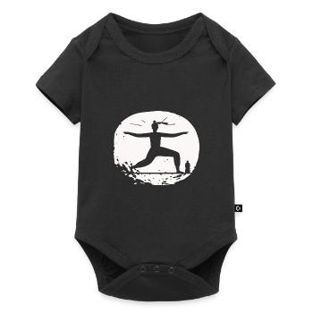 Yoga - Relax Quality of life - Baby Premium short-sleeve bodysuit - black - Front