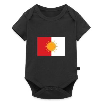 Yezidische Flagge Jesiden Yeziden Ezidxan - Baby Premium Kurzarmbody - Schwarz - Vorne