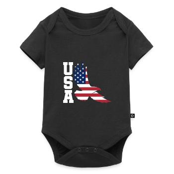 Eagle États-Unis - Body à manches courtes Premium Bébé - noir - Devant