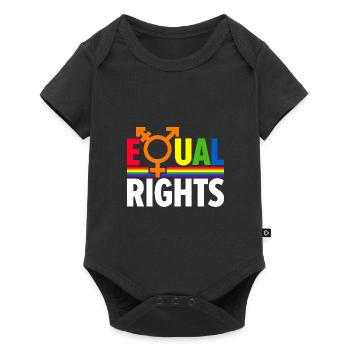 Equal Rights Gay Pride Rainbow Bisexual Love Lgbtq - Baby Premium Kurzarmbody - Schwarz - Vorne