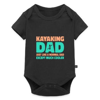 Kayaking Dad Just Like A Normal Dad Except Much Co - Baby Premium Kurzarmbody - Schwarz - Vorne