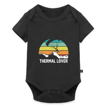 Thermal Lover Paragliding Paraglider Parachute Sky - Baby Premium Kurzarmbody - Schwarz - Vorne