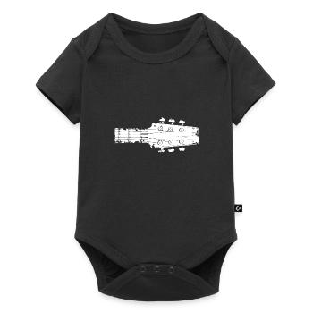 Guitare Guitariste Musique - Body à manches courtes Premium Bébé - noir - Devant