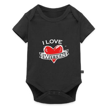 Witten - Ich liebe Stadtnamen in Tattoo Stil - Baby Premium Kurzarmbody - Schwarz - Vorne